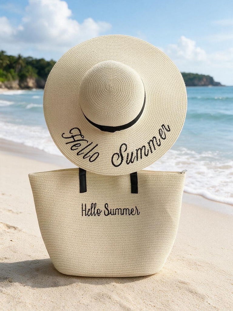 Summer Beach Hat & Tote Bag