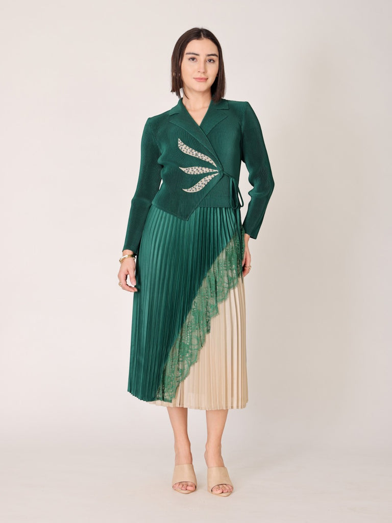 Pleated Magic Flared Dress