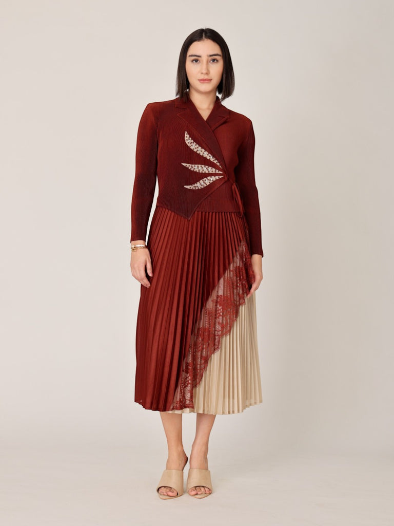 Pleated Magic Flared Dress