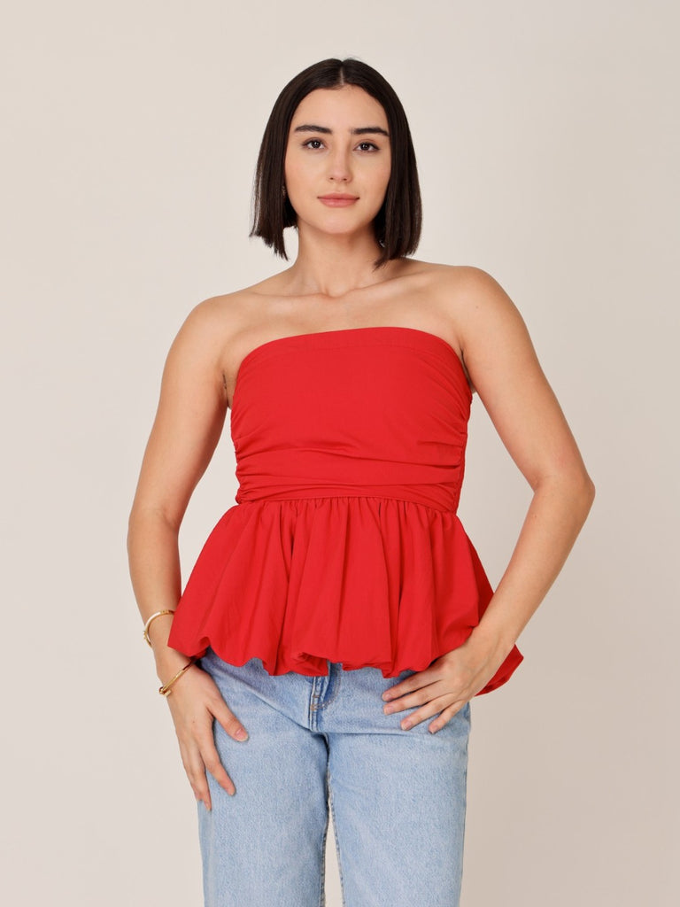Frill Tube Short Top