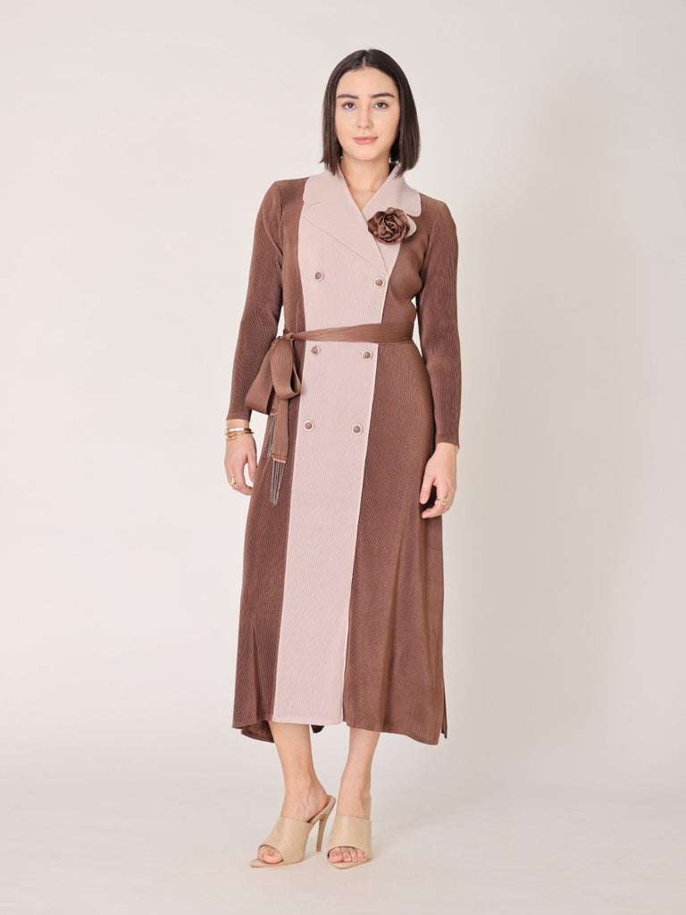Pleated Magic Flared Dress