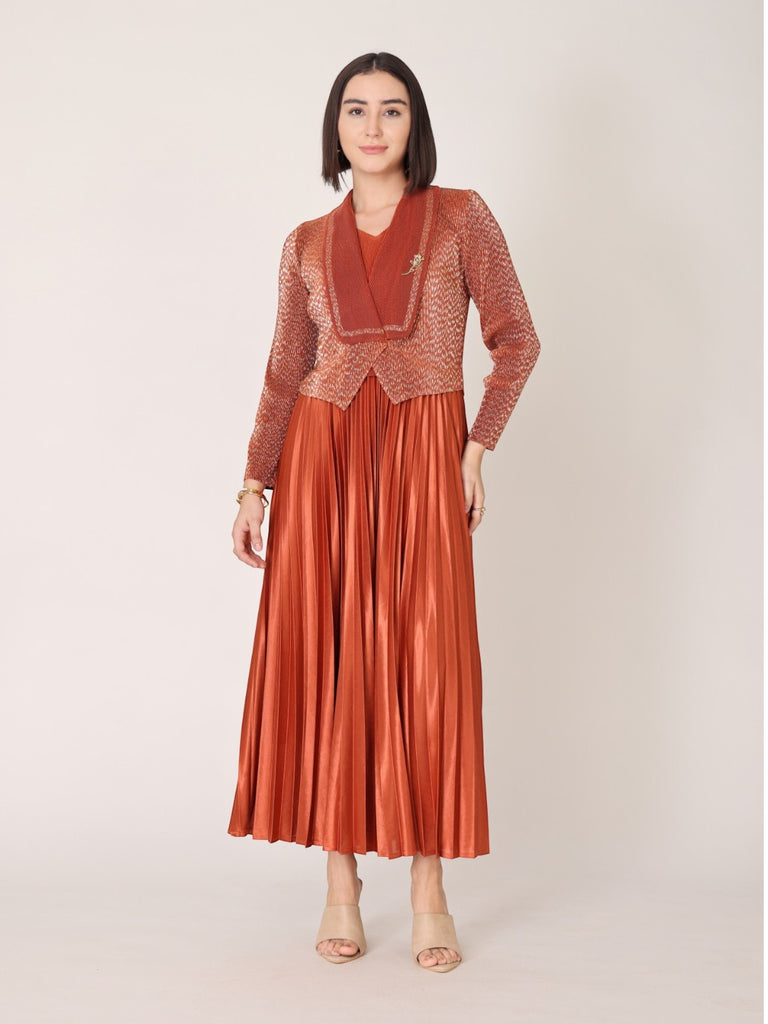 Pleated Magic Flared Dress