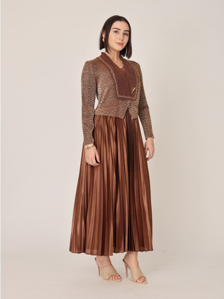 Pleated Magic Flared Dress
