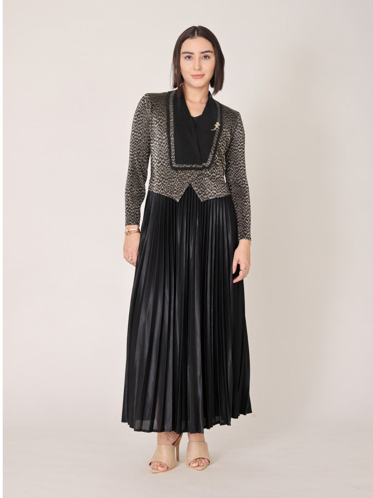 Pleated Magic Flared Dress