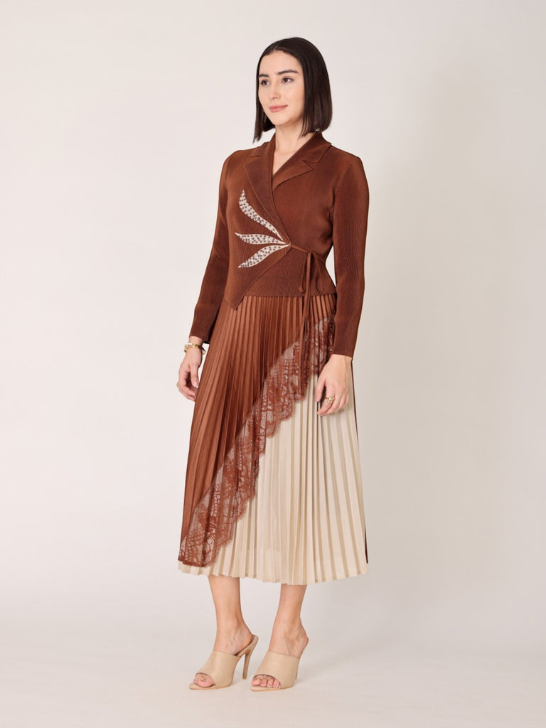 Pleated Magic Flared Dress
