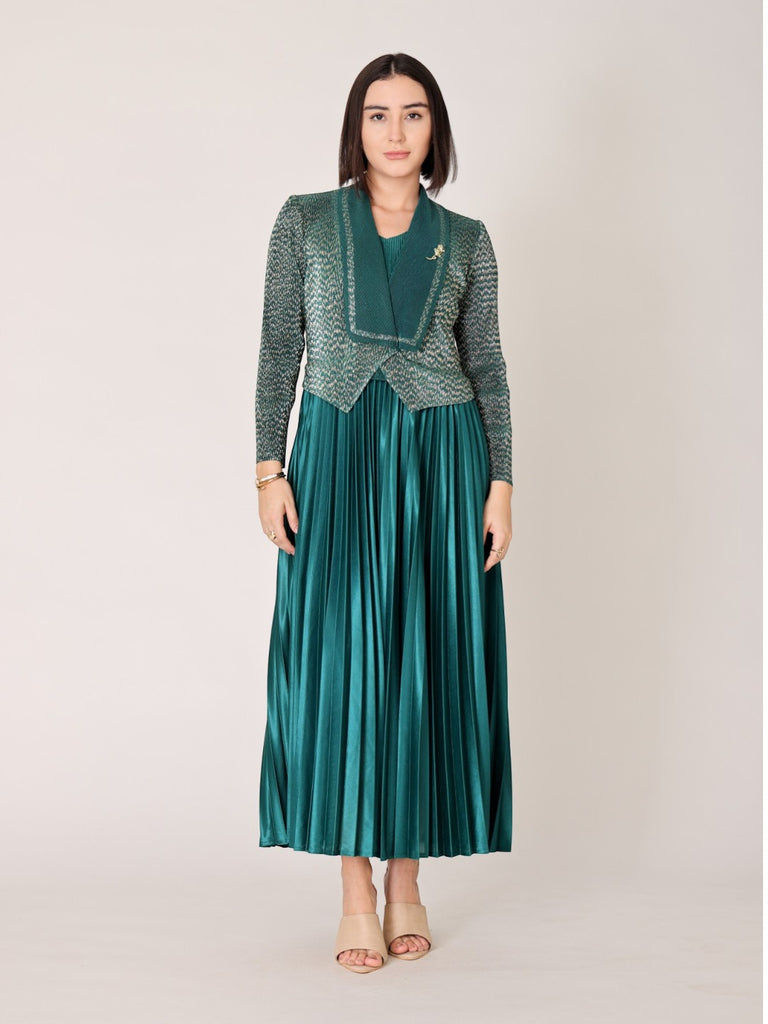 Pleated Magic Flared Dress