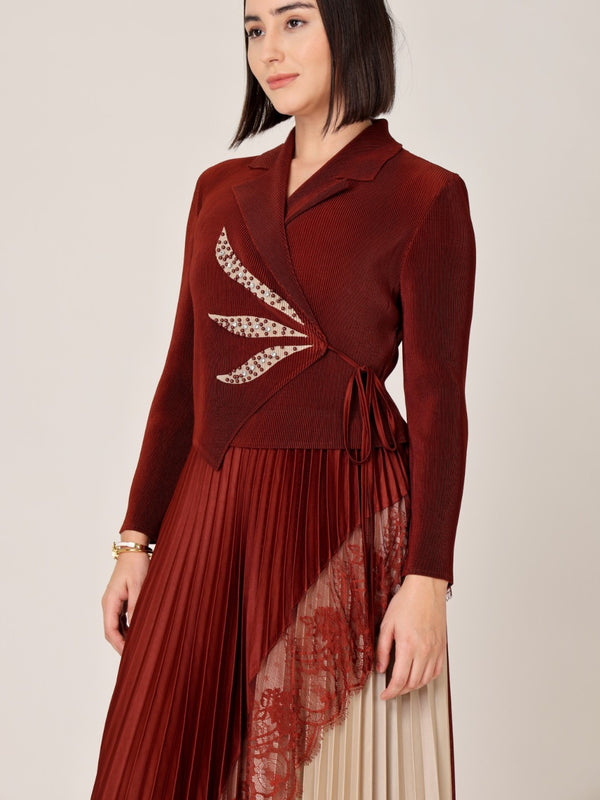 Pleated Magic Flared Dress