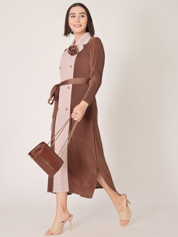 Pleated Magic Flared Dress