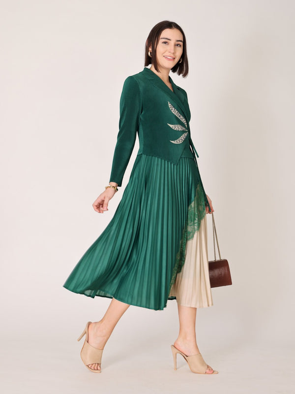 Pleated Magic Flared Dress