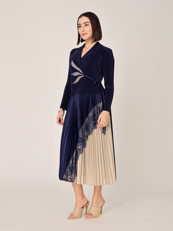 Pleated Magic Flared Dress