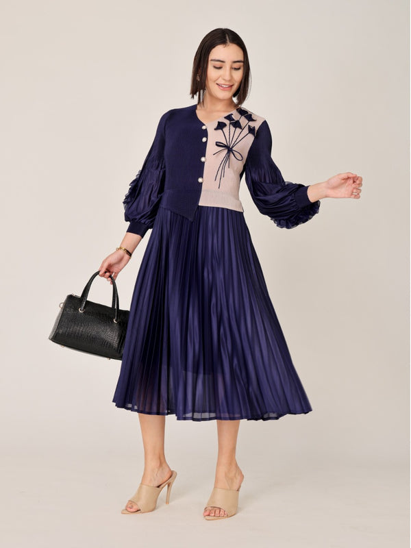 Pleated Magic Flared Dress