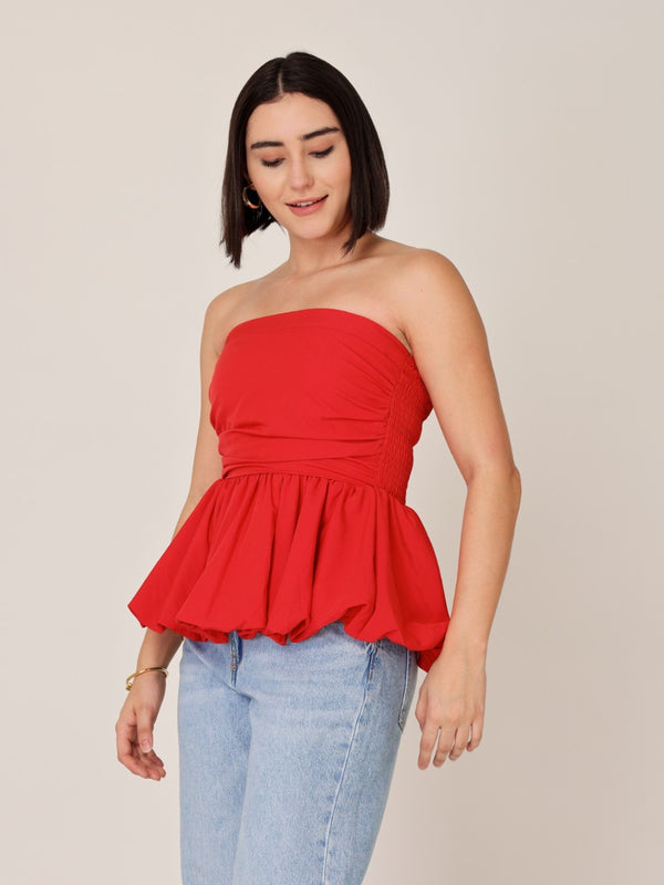 Frill Tube Short Top