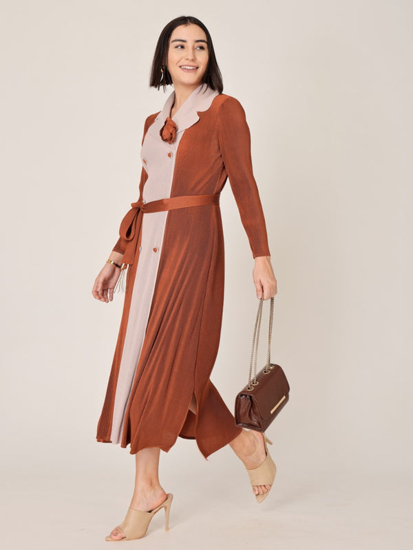 Pleated Magic Flared Dress