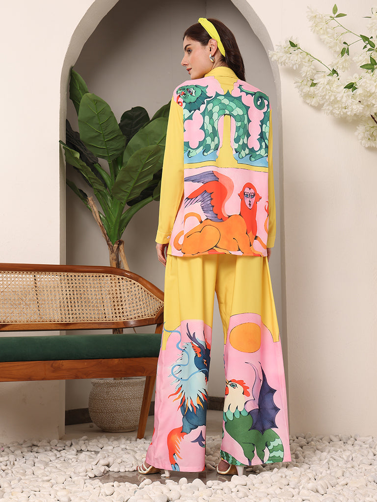 Sundowner Art Printed Pant Cordset