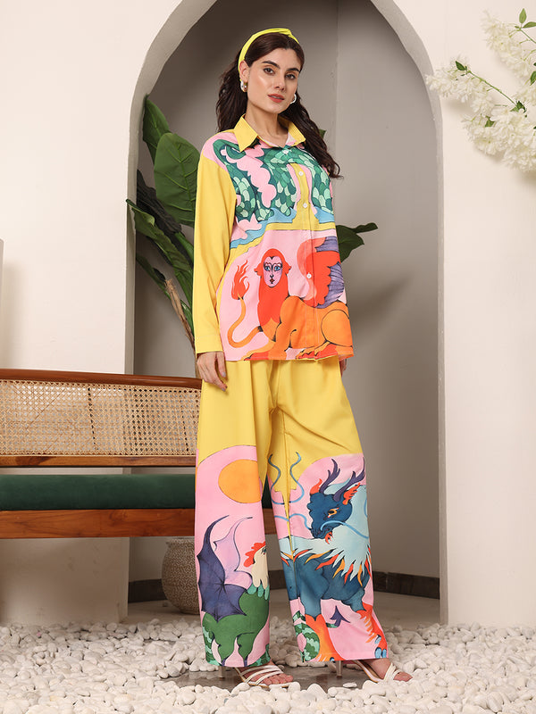 Sundowner Art Printed Pant Cordset
