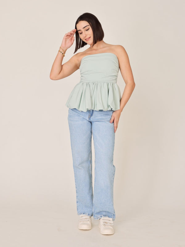 Frill Tube Short Top