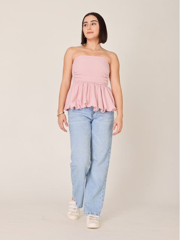 Frill Tube Short Top