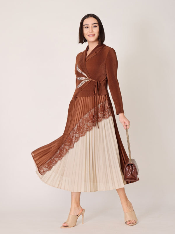 Pleated Magic Flared Dress