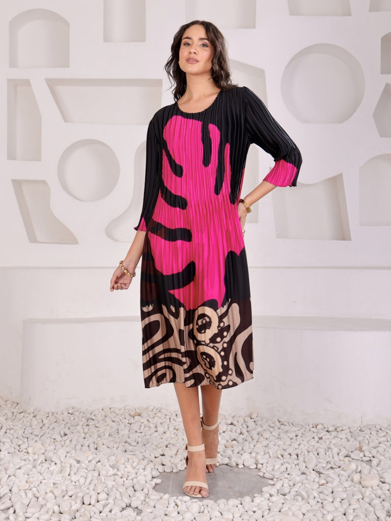 Pleated Magic Flared Dresses
