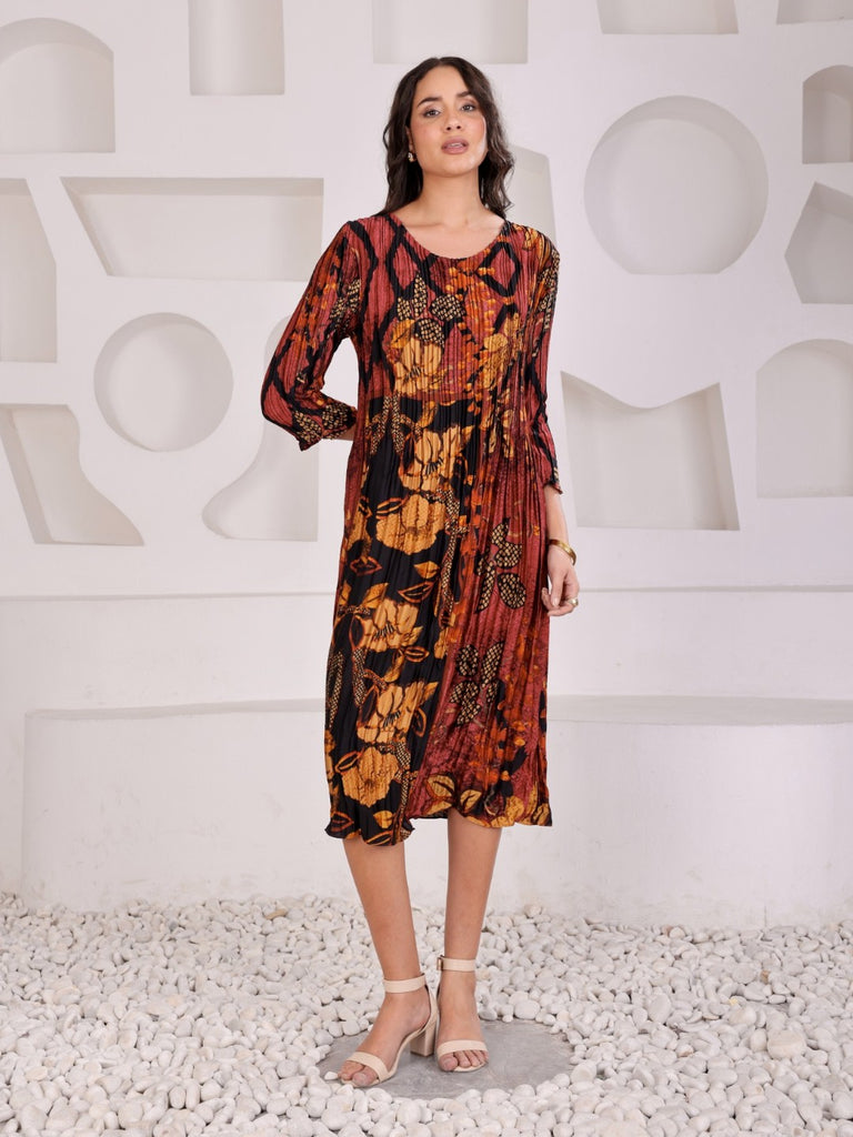 Pleated Magic Flared Dresses