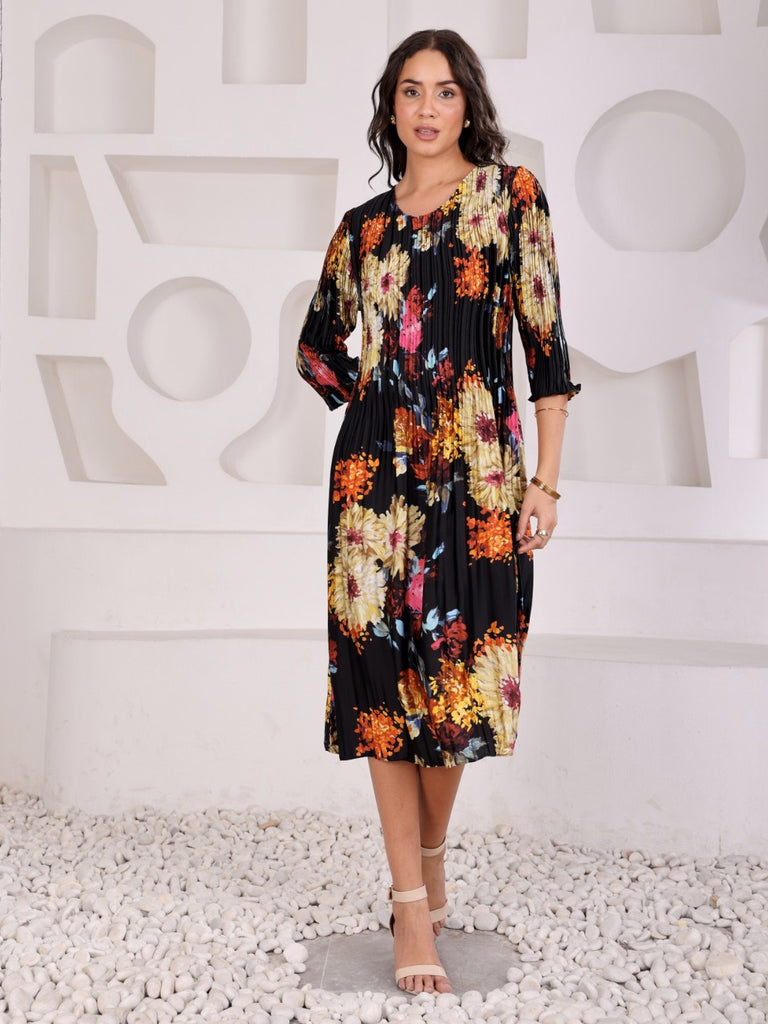 Pleated Magic Flared Dresses
