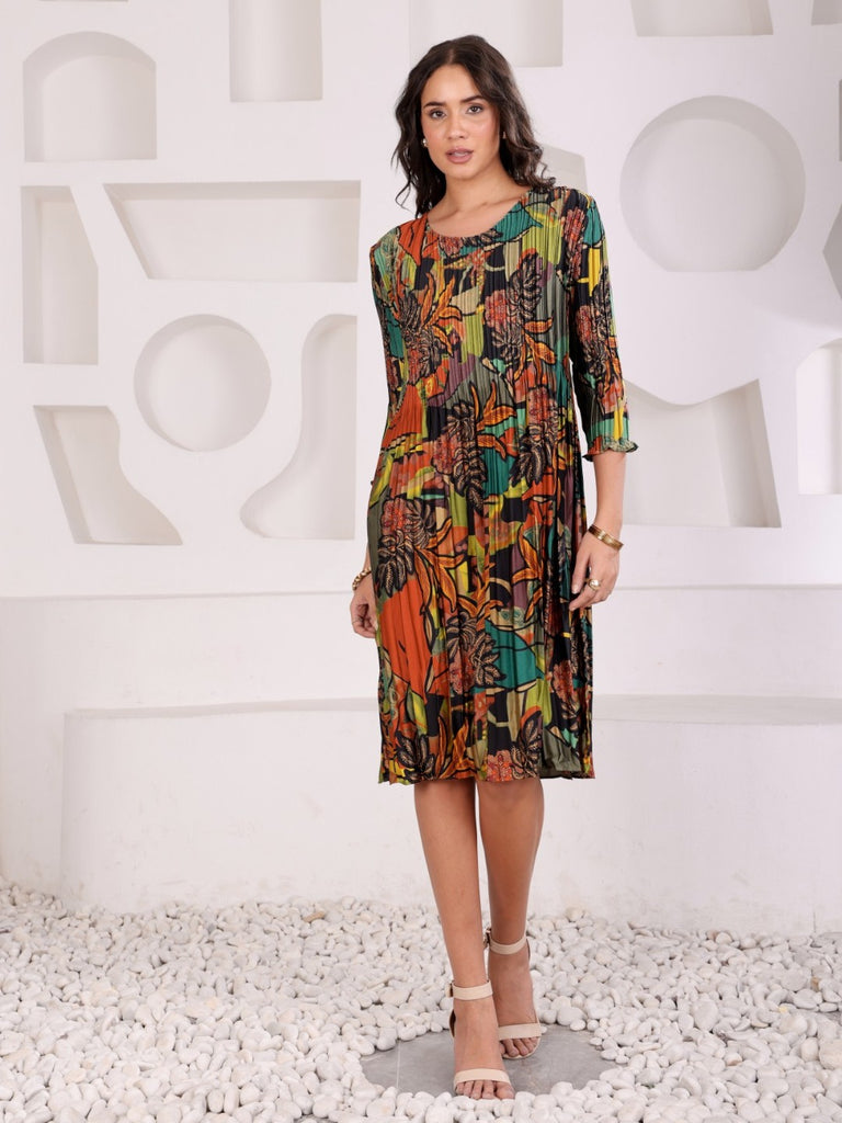 Pleated Magic Flared Dresses