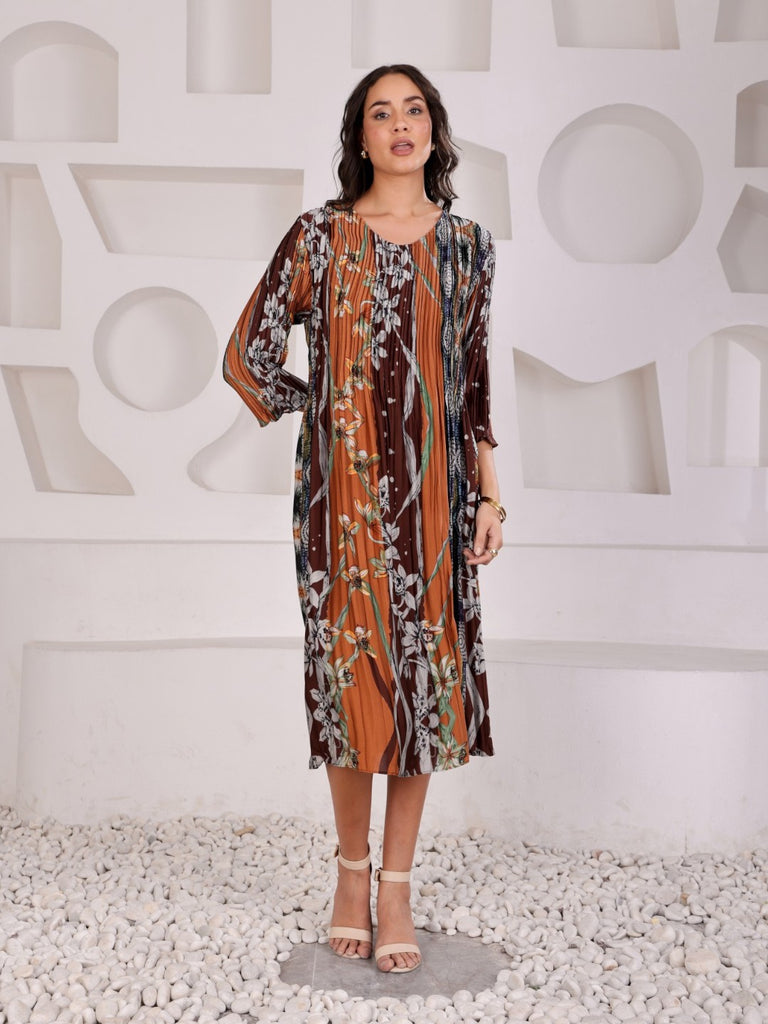 Pleated Magic Flared Dresses