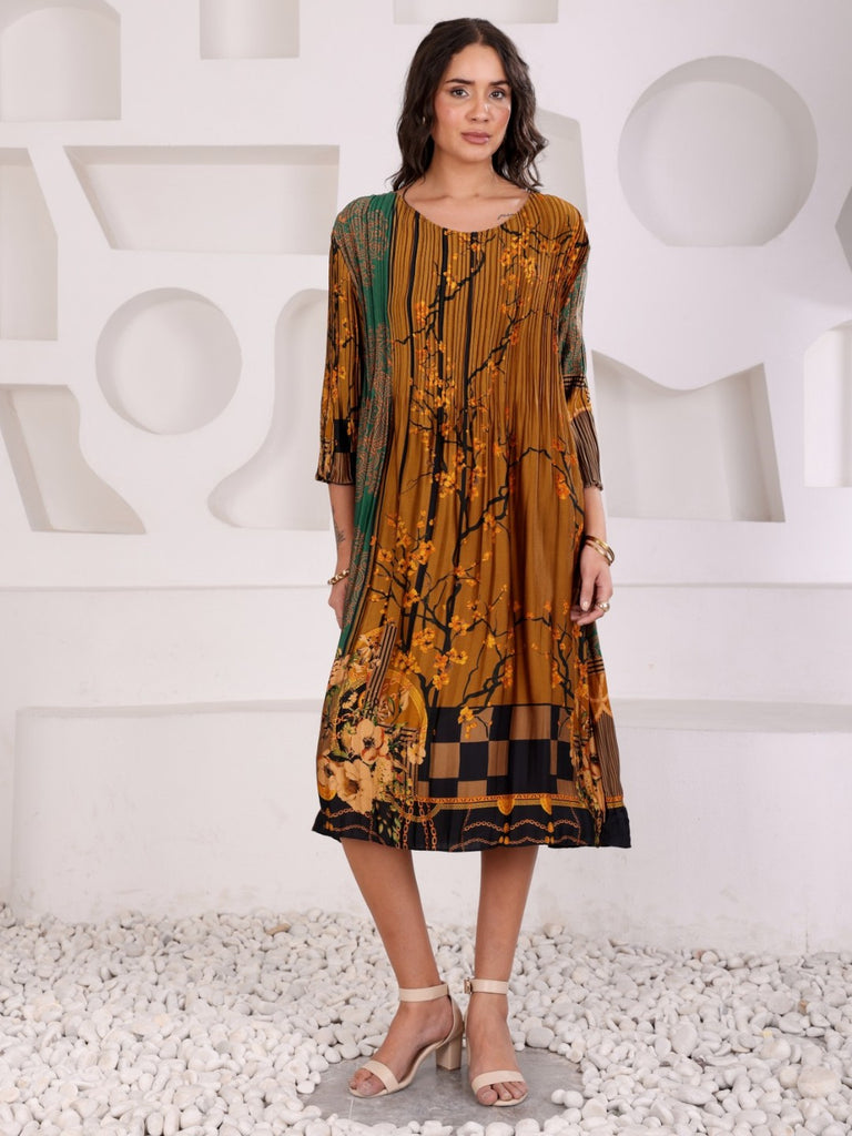 Pleated Magic Flared Dresses
