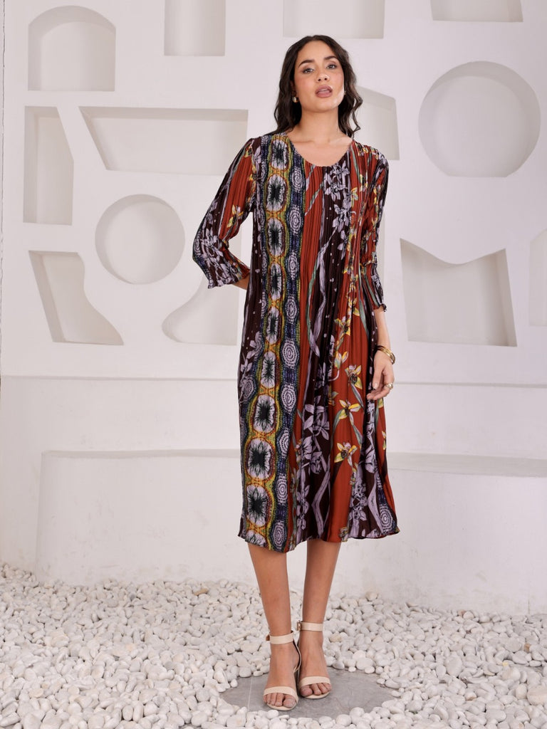 Pleated Magic Flared Dresses
