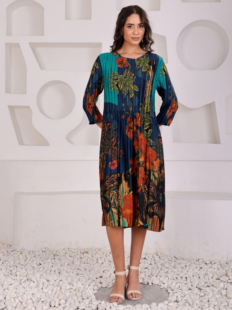 Pleated Magic Flared Dresses