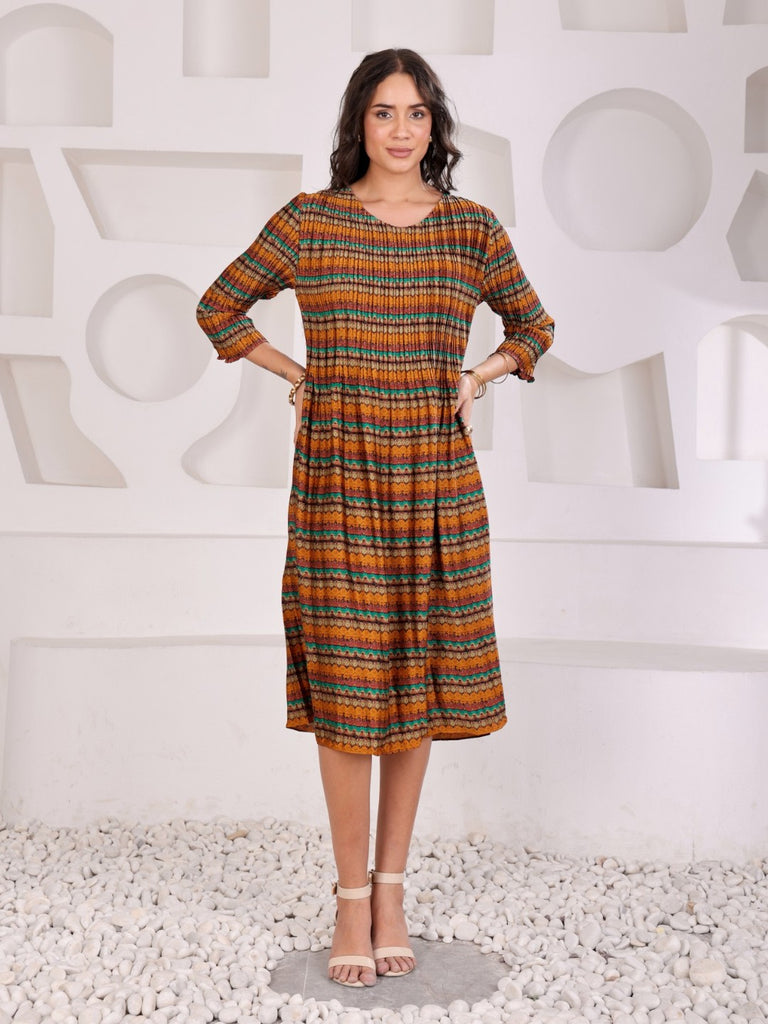 Pleated Magic Flared Dresses