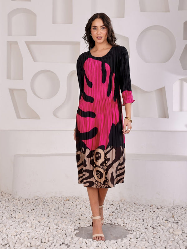 Pleated Magic Flared Dresses