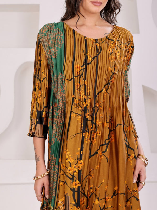Pleated Magic Flared Dresses