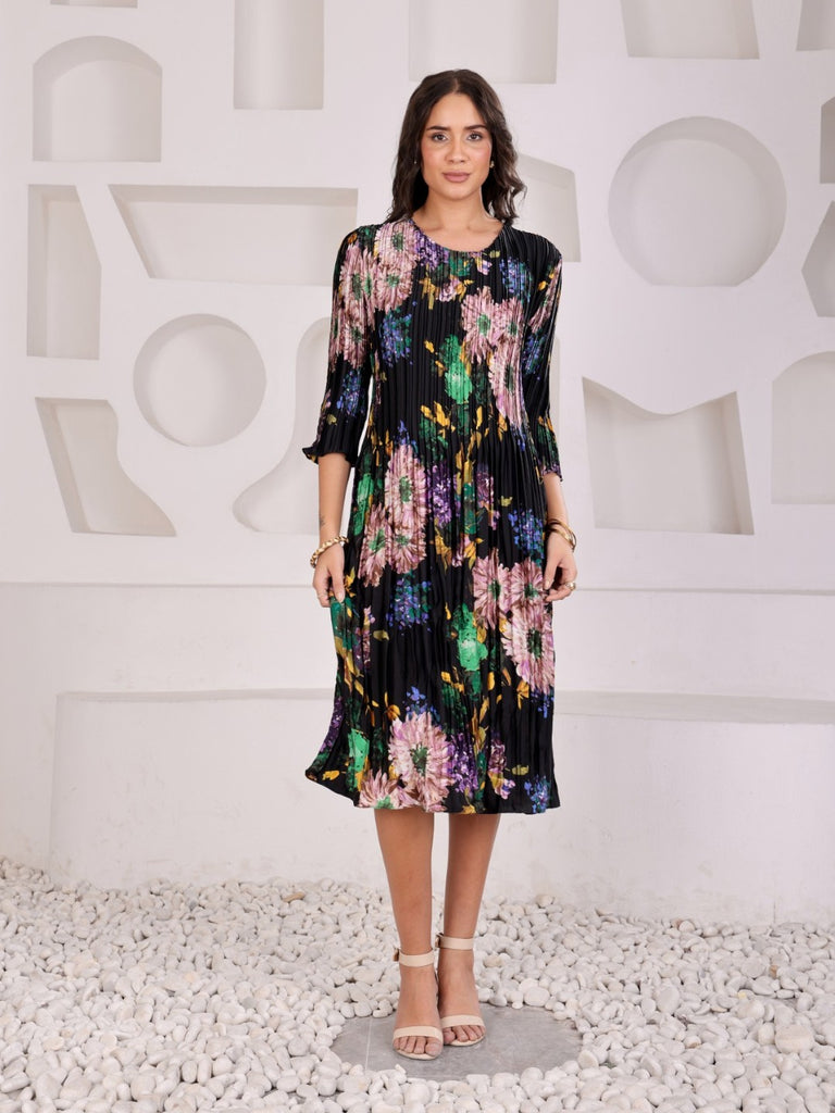 Pleated Magic Flared Dresses
