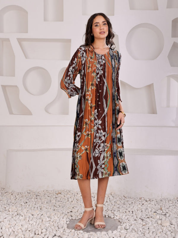 Pleated Magic Flared Dresses