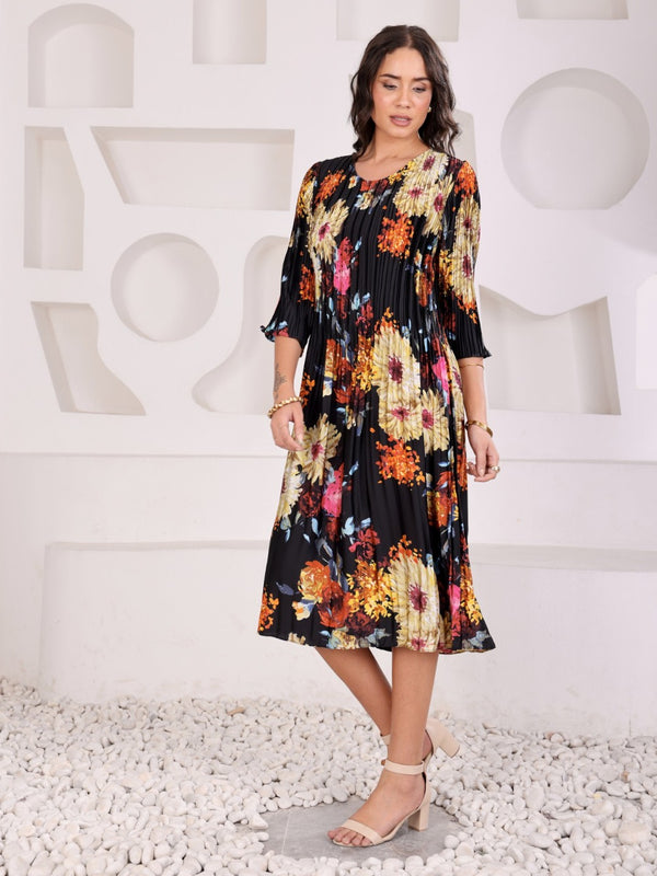 Pleated Magic Flared Dresses