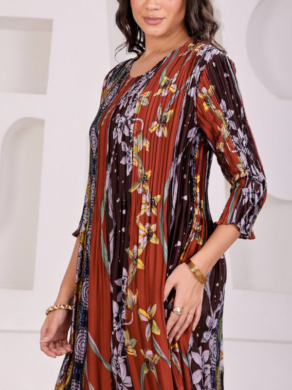 Pleated Magic Flared Dresses