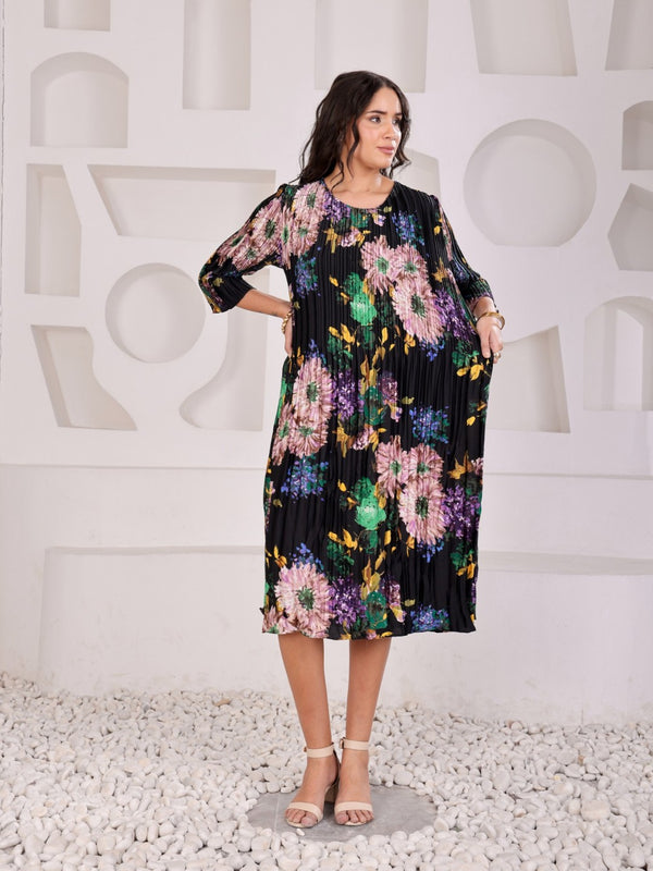 Pleated Magic Flared Dresses