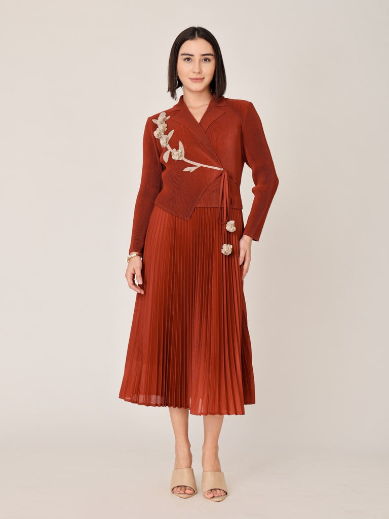 Pleated Magic Flared Dress