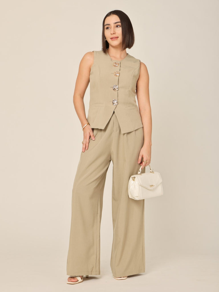 Waistcoat Top And Trousers