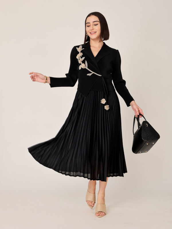 Pleated Magic Flared Dress