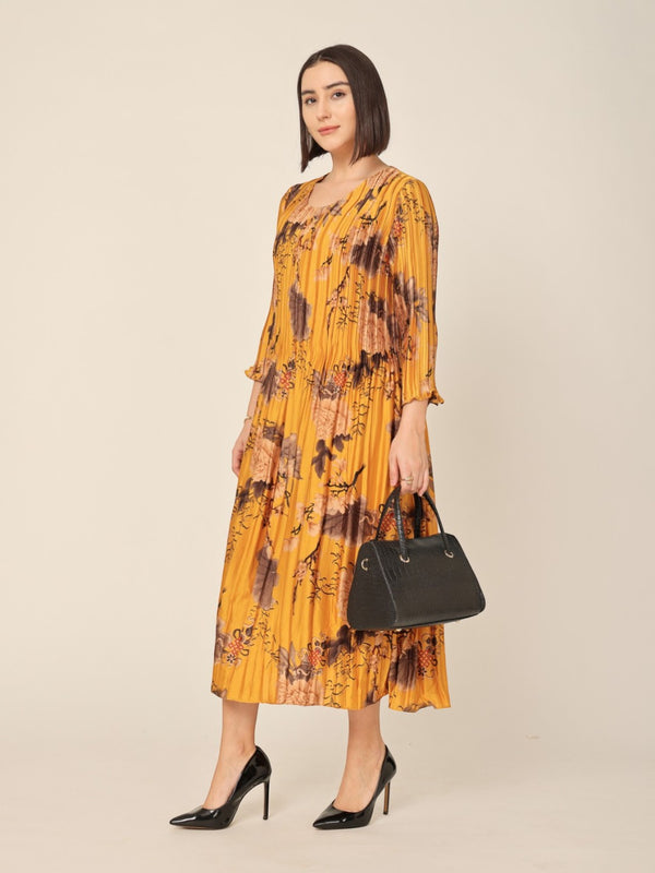Pleated Magic Flared Dress