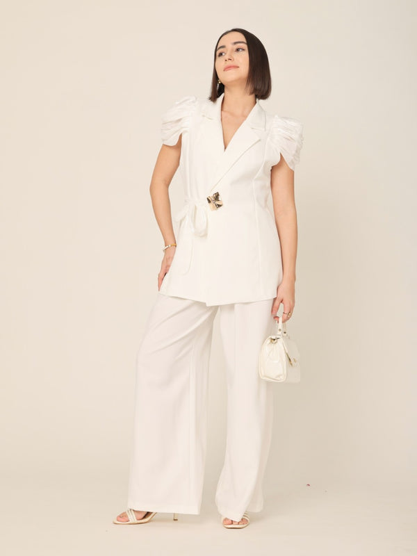Short Sleeves Top And Trousers