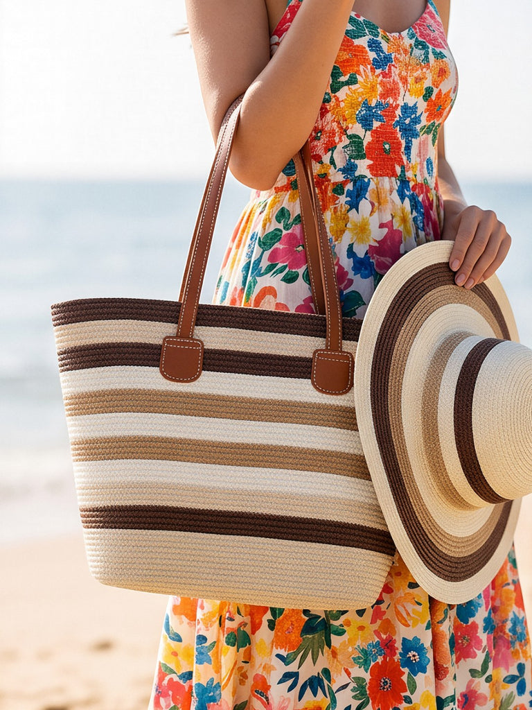 Summer Beach Tote Bag & Hat